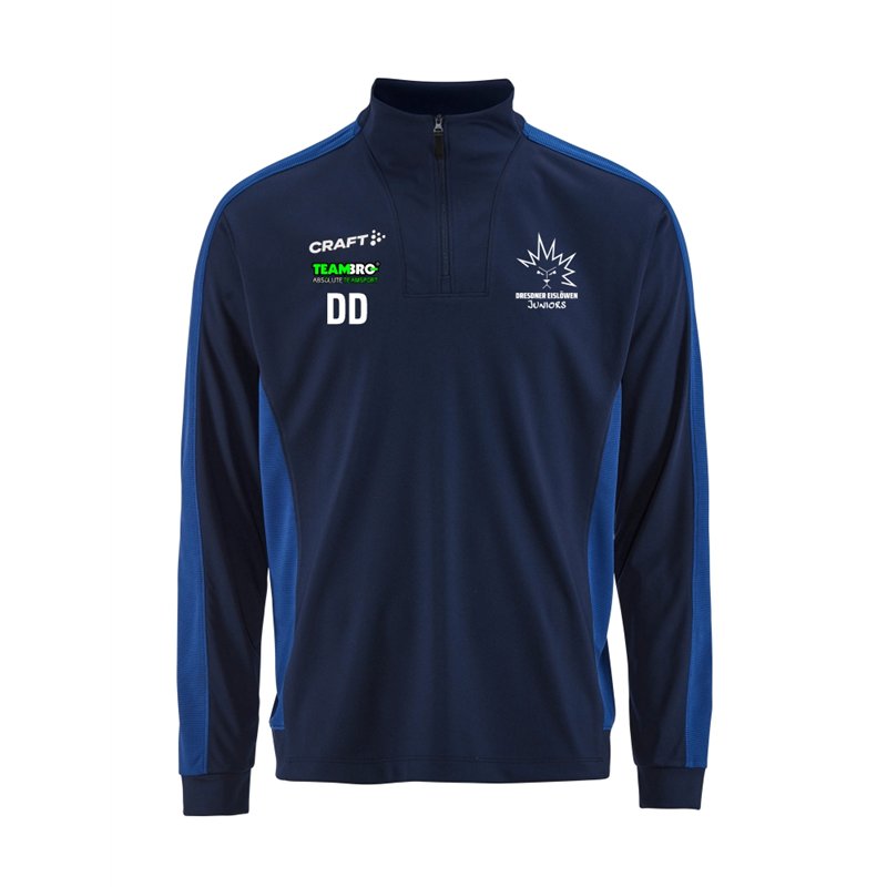 Dresdner Eislöwen Juniors Halfzip Kinder navy/blau